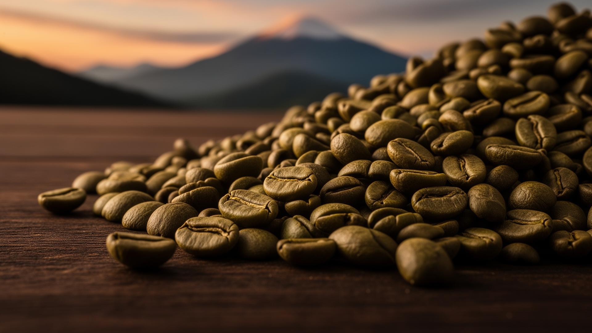Premium Colombian green coffee beans from Huila